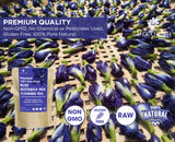 Decorish PREMIUM 100% Pure Blue Dried Butterfly Pea Flower Tea Organic Thai Herbal Non-Caffeine 100g (3.5 oz)