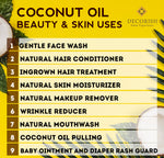 Tropicana Pure Virgin Thai Coconut Oil ORGANIC for Hair Skin Face Unrefined