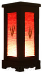 Oriental 12-inch Large Green Bamboo Wood Art Electric Lantern Lights Table Lamp