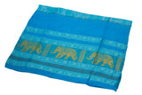Decorish Women's Thai Elephants Silk Scarf Light Blue - New Vintage Collection
