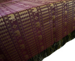 Silk Table Cover with Thai Elephants stripe