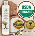 Tropicana Pure Virgin Thai Coconut Oil ORGANIC for Hair Skin Face Unrefined